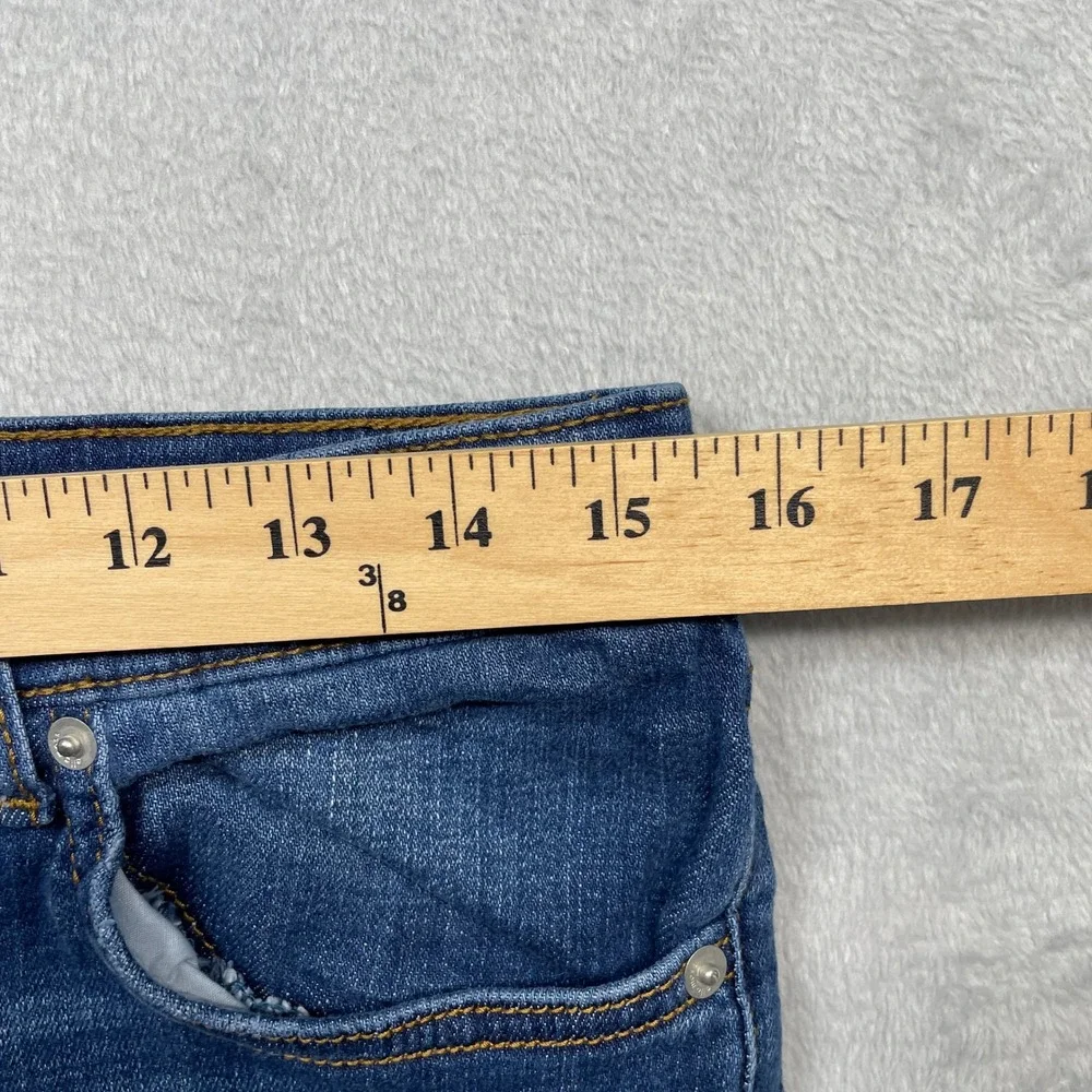 Ella Moss Straight Jeans Women 10/30 Blue High Waist Stretch Medium Wash